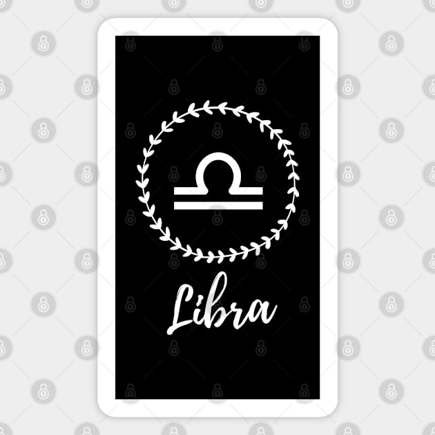 Libra Zodiac - Astrological Sign Magnet by monkeyflip